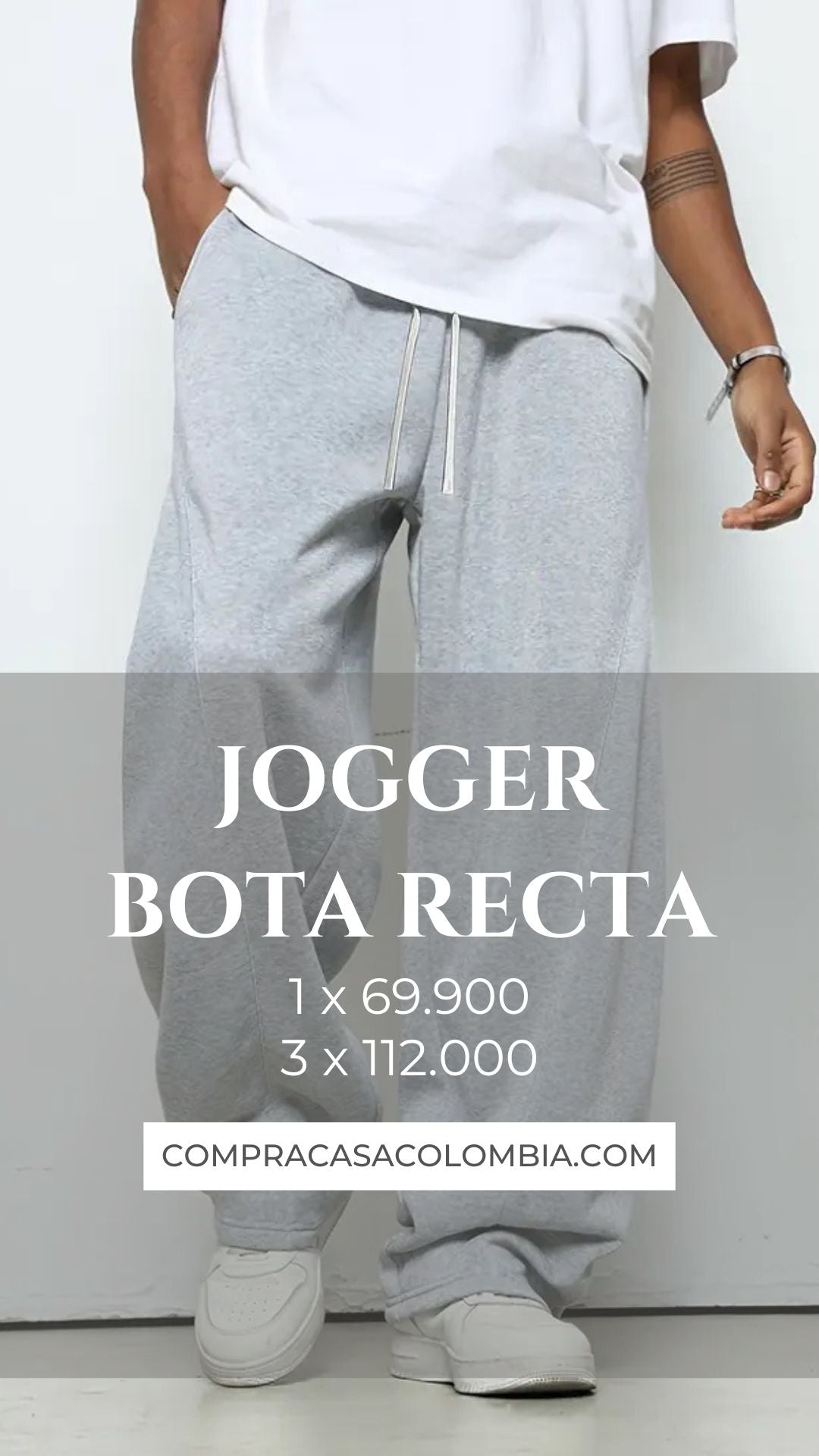 Jogger Bota Recta Premium